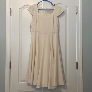 Gal Meets Glam Cream Tea Length Dress